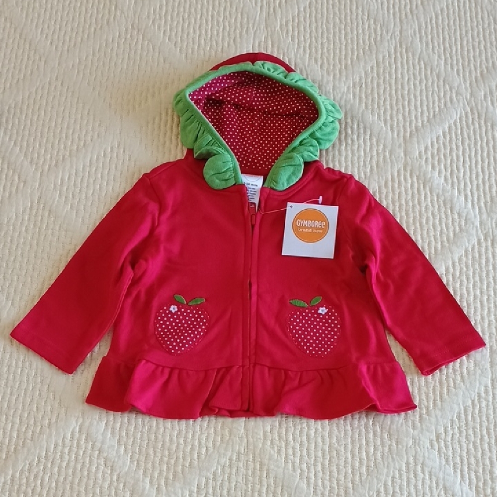 🆕 Gymboree Adorable Strawberry Hoodie